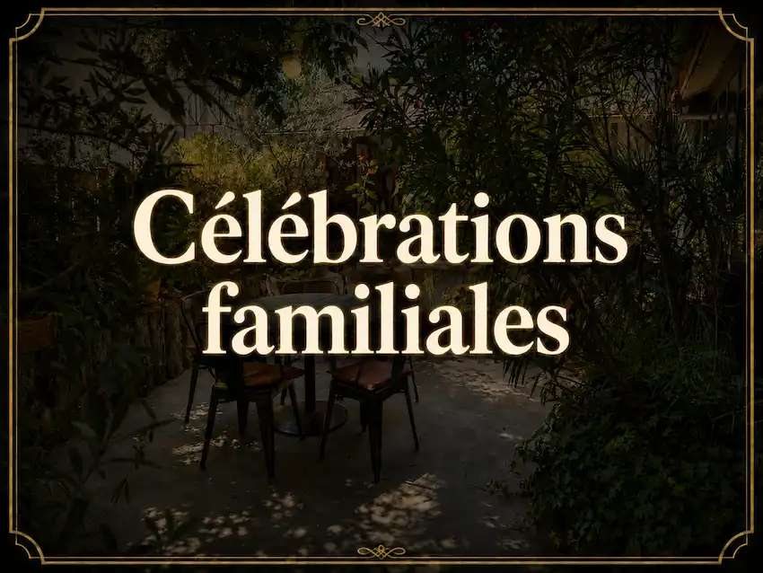 célébration familiale à l'isle sur la sorgue